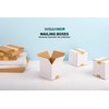 wisaiboxl White Small Shipping Boxes 5x5x5 inch Corrugated Cardboard Boxes