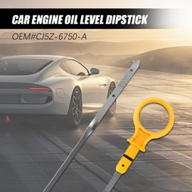 WINUERK Engine Oil Dipstick Replacement CJ5Z-6750-A for Checking Oil Compatible with Ford 2.0L Escape Edge Explorer Focus Fusion Taurus Lincoln 2.0L MKZ Oil Level Dip Stick Double Hole Indicator