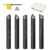 HAowosi Metal Lathe Cutting Tools,5 Sets of 1/4 Carbide Metal