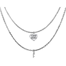 Sigma Gamma Rho, Little Sister, Silvertone Double Cable Chain Adjustable Necklace. What A Wonderful Gift For Yourself Or Someone Special. Hypoallergenic-Safe, No Nickel, Lead, Or Cadmium In The Metal