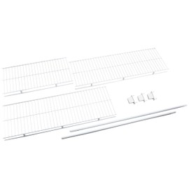 Rubbermaid Direct Mount Non-Adjustable Closet System, Hardware, White, Wardrobe Rod Spacer, 2-Pack