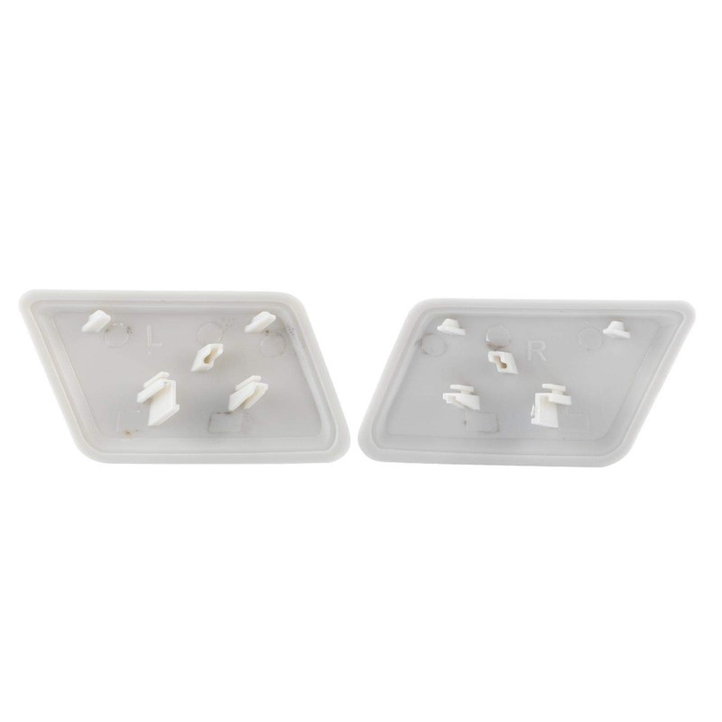 Headlight Washer, Pair Headlight Washer Jet Cap Covers Set 1301040