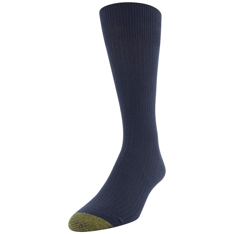 Gold Toe Calcetines Stanton Crew para hombre, varios pares, Chambray/Denim