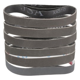 sourcing map 18pcs 1 x 18" Sanding Belts 3pcs Each of 120/240/400/600/800/1000 Grit Silicon Carbide Flush Joint Belt Sander Paper for Metal Woodworking Automotive Repair