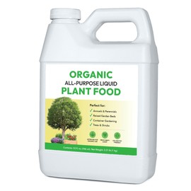 Organic All-Purpose Liquid Plant Food - Use on All Outdoor Plants: Flower Beds, Vegetable Gardens, Container Gardening | Concentrated Liquid Fertilizer Alternative (32oz, Mixes to 32 Gallons)