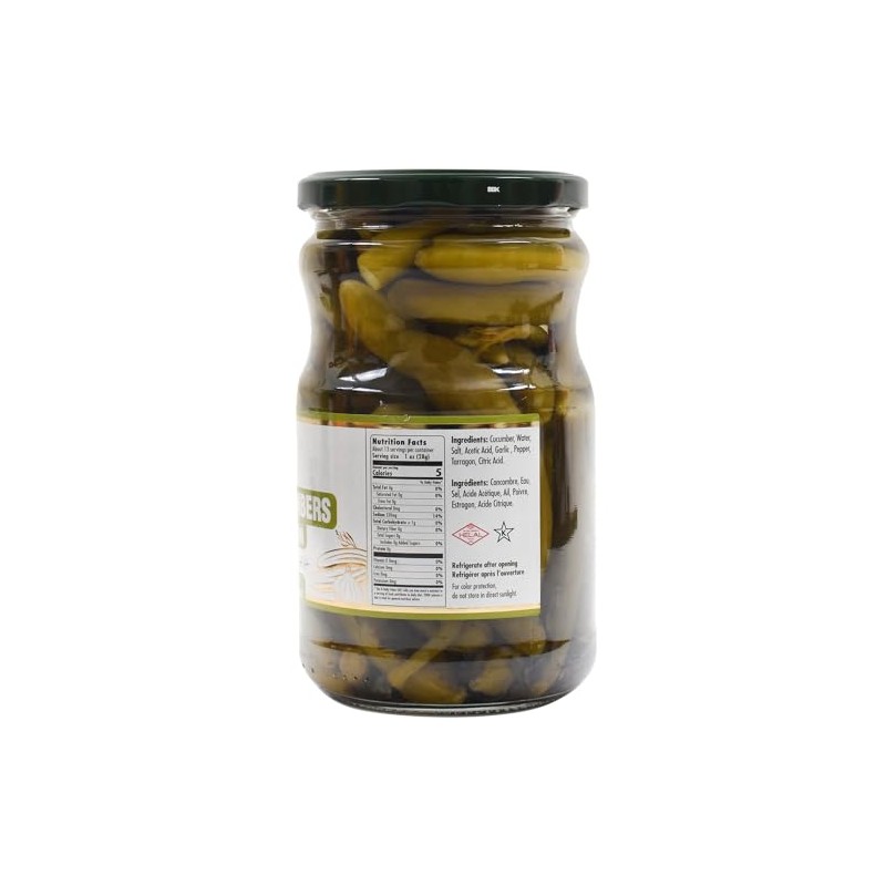Sadaf Pickled Cucumbers with Tarragon - Pickled Cucumber for Cooking,