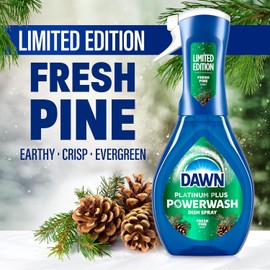 Dawn Powerwash Spray, Dish Soap, Dishwashing Liquid, Cleaning Supplies, Fresh Pine, 1 Starter Kit, 16 Fl Oz