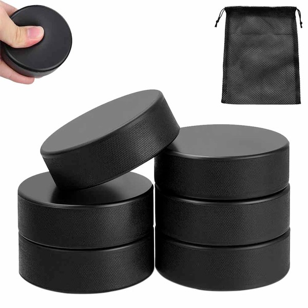 Botattraeck 6 PCS Foam Hockey Pucks Diameter 3 Inch Ice