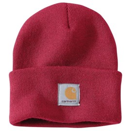 Carhartt Unisex Knit Cuffed Beanie Hat, Industry Red, Unit size
