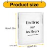 GLADFRESIT Transparent Book Flower Vase Simple High-End Style Acrylic Vase