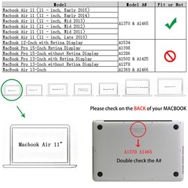 RUBAN Case Compatible with MacBook Air 11 Inch Release (A1370/A1465) - Slim Snap On Hard Shell Protective Cover and Keyboard Cover, Screen Protector for MacBook Air 11 (Pink)