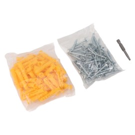 Tornillos de Zócalo de Acero Inoxidable, Clavos de Tornillo de Doble Cabeza, Herramienta de Hardware de Punta de Destornillador sin Costura con Anclaje de Pared