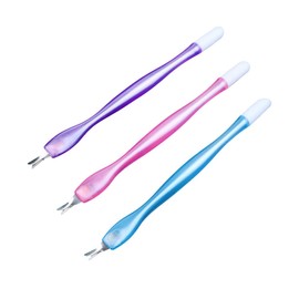 Beavorty 15PCS nail tool nail pusher tool cuticle remover Fork manicure nail pusher cuticle scraper Fork Nail Cuticle manicure Fork manicure cuticle pusher earth tones plate