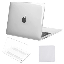 [M3/M2] Haoea MacBook Air 13.6-inch Case Cover Compatible with 2024 2023 2022 A3113 A2681 Stylish Thin Heat Dissipation Hole Drop Prevention Scratch Resistant Full Protection PC Case + Polishing Cloth