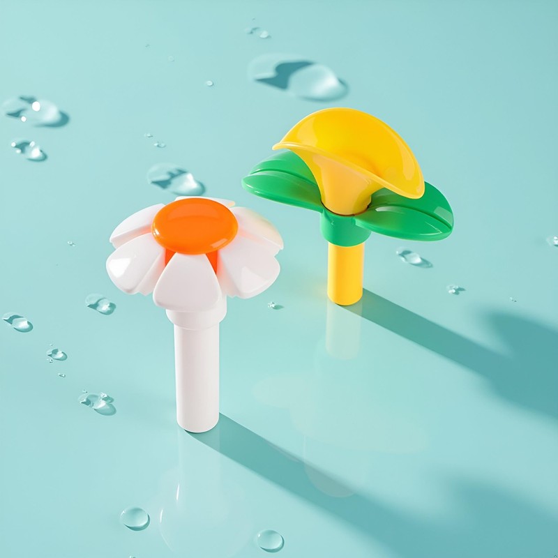 2Pcs Cat Fountain Replacement Flower Nozzle Head for Round Cubic