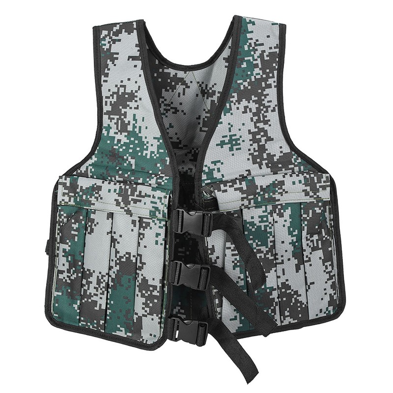 20KG / 44LBS Adjustable Camouflage Weighted Vest Training Workout Fitness