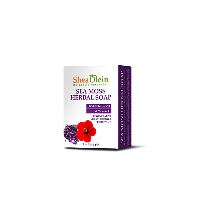 Shea Olein SEA MOSS HERBAL SOAP WITH HIBISCUS OIL &