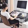 Mobile Laptop Sit-Stand Desk, Soges Height Adjustable Standing Tiltable Top