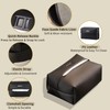 WEIHAO 2PCS Car Tissue Holder for 100-120 Tissues, Small Rectangular