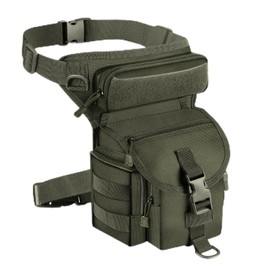 Metal Detecting Bag, Metal Detecting Waist Bag, Drop Leg Bag, Waterproof Metal Detector Tool Bag, for Outdoor Metal Detector Accessory (Green)