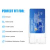 Vicloon 2 x Transparent ID Card Sleeves with Thumb Slot,