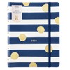 Busy B Spiral Weekly Diary 2025 - Navy Stripe &