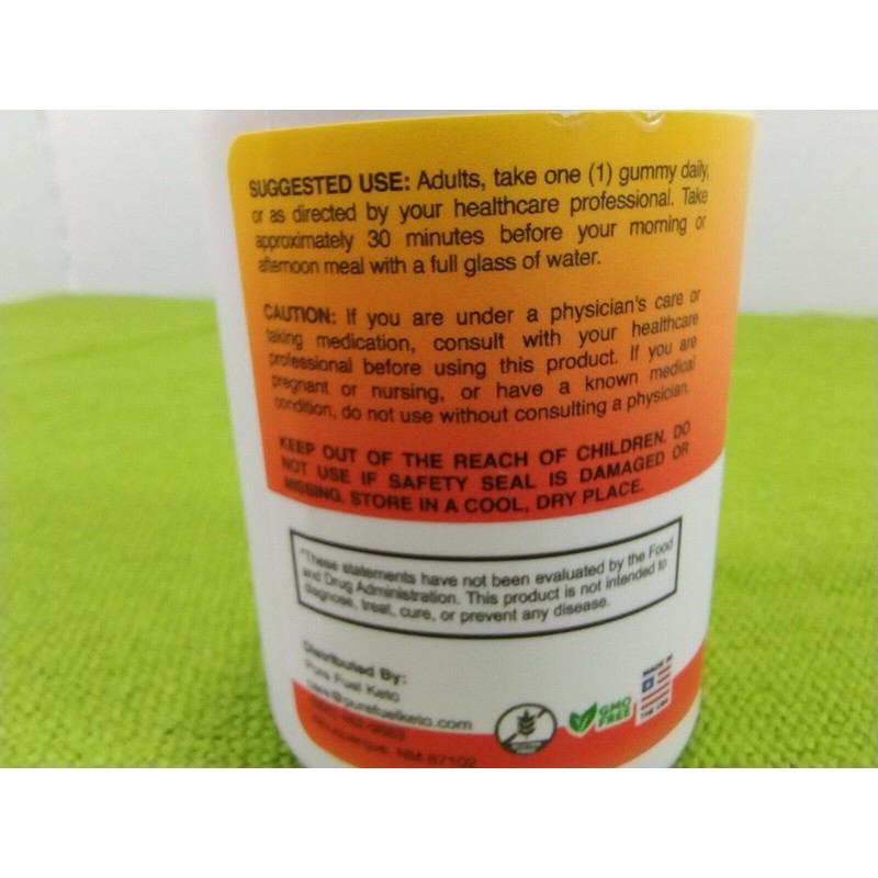 pure fuel keto acv gummies 525mg**UNOPENE