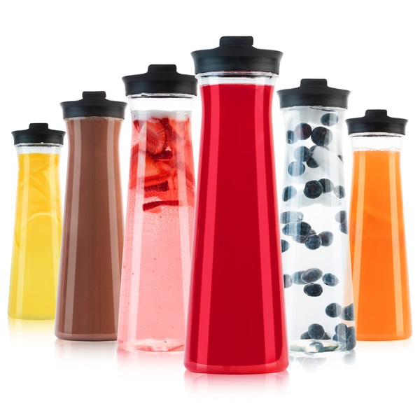 Plasticpro Clear Plastic Premium Water or Juice Beverage Pitchers Round