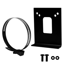 Lomens 57204 Vehicle-Side Trailer Wiring Harness Clamp-On Bracket Mount for 4-Way, 5-Way or 6-Way Black