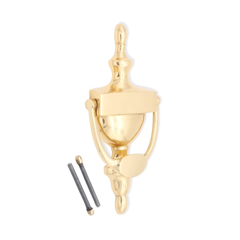 8" Victorian Urn Style Solid Brass Door Knocker - 6