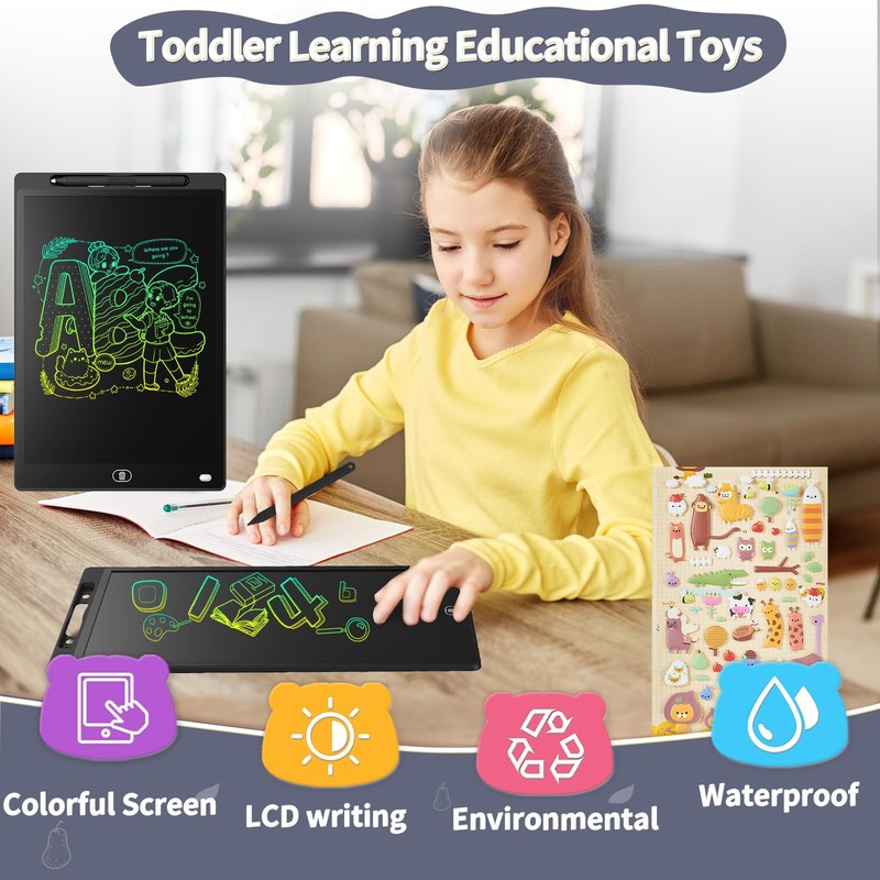 Genialba LCD Writing Board 12 Inch Colourful LCD Writing Tablet