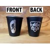 SQUATCH METALWORKS BELIEVE Bigfoot Shield Shot Glass - Stainless Steel