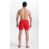Mlgaril Mens Red Swim Trunks 5" with Mesh Lining Quick