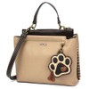 Chala Handbags Paw Print Charming Satchel Crossbody Handbag - Dog