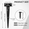 Murtenze Heavy Duty T-Strap Hinge, Shed Door Hinges Gate Hinges