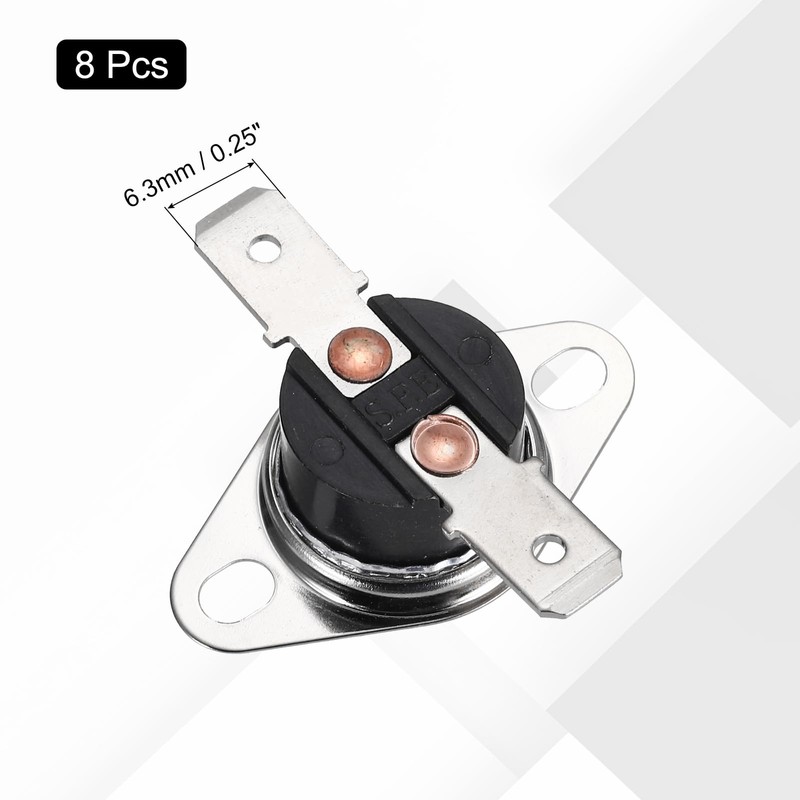 uxcell KSD301 Thermostat 45°C/113°F 10A Normally Open N.O Adjust Snap