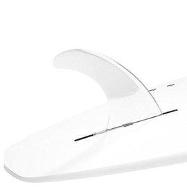 DORSAL Signature Surf SUP Single Center Fin for Longboard Surfboard 10 Inch Clear