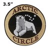 Arctic Circle Polar Bear Patch 3.5" Embroidered Iron-on/Sew-on Decorative Embroidery