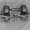Yazoni Corner Shower Caddy 2-Pack, No Drilling Shower Organizer Corner