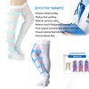 2 Pairs Anti Embolism Ted Hose Compression Stockings,15-20 Mmhg Thigh