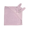 kikadu Hooded Towel Rabbit Rose - Children's Towel with Animal