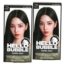 Mise-en-scène New Hello Bubble Hair Dye 5A Dark Ash x2 / 미쟝센 뉴 헬로버블 염색약 5A 다크애쉬 x2개