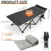 Fragess Portable Camping Cot, 32" Extra Wide Camping Cots for