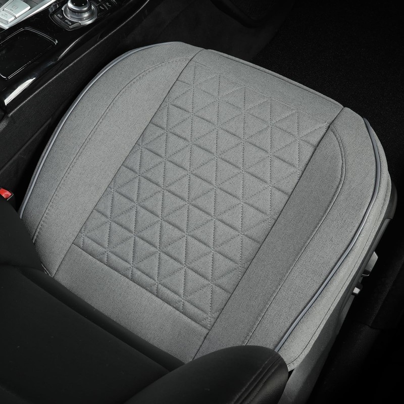 West Llama Linen Front Car Seat Cover Protector Anti-Slip Bottom