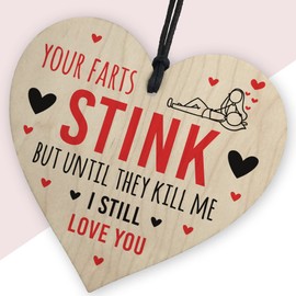 Red Ocean Valentines Gift Boyfriend Girlfriend Partner Your Farts Stink Plaque Funny Rude Gift Anniversary Present