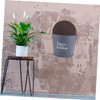 KONTONTY Iron Wall Pocket Planter Half Round Hanging Planters for
