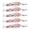 5PCS LED Fishing Lure Light Rustproof Stainless Steel LED Lighted