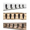 FUXXER® 5 Classic Iron Hooks, Coat Hooks, Clothes Hooks, Furniture
