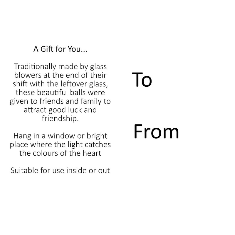 10cm Spirit Ball - Best Sister - Multicoloured Pink