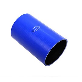 LTI Universal (152mm) 6" Length 4-Ply Reinforced High Performance (89mm) 3.5" ID Straight Coupler Silicone Hose (3.5" BLUE)